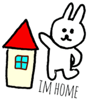 Loose and cute rabbits sticker #12318987