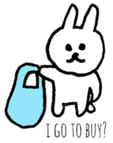 Loose and cute rabbits sticker #12318989