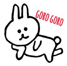 Loose and cute rabbits sticker #12318991