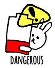 Loose and cute rabbits sticker #12319007