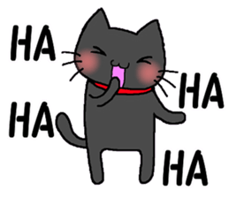 It's a black cat. sticker #12319153