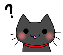 It's a black cat. sticker #12319169