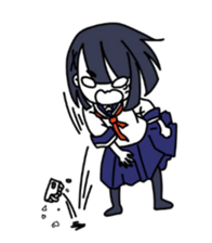 White soft cat sticker #12319384