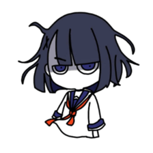 White soft cat sticker #12319392