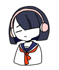 White soft cat sticker #12319393