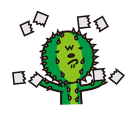 Mr. Cactus living in Kansai <ver.3> sticker #12320085