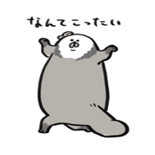 Sea otter baby sticker #12320182