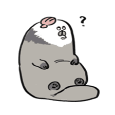 Sea otter baby sticker #12320186