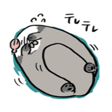 Sea otter baby sticker #12320187