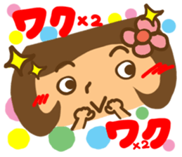 Girl of reaction4 sticker #12320403