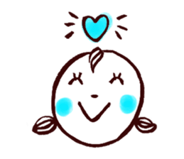 To ground color cheek by cheek sticker #12321069