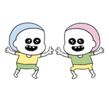 a girl with a ponytail01 sticker #12321487