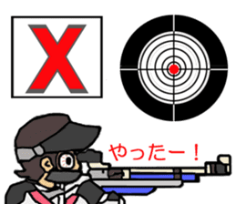Rifle shooting for Sticker RifleSport sticker #12321548
