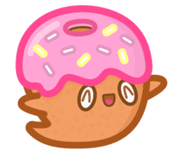 Donut Ghost sticker #12321614