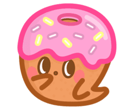 Donut Ghost sticker #12321615