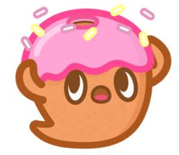 Donut Ghost sticker #12321616