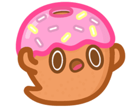 Donut Ghost sticker #12321618