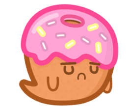 Donut Ghost sticker #12321626