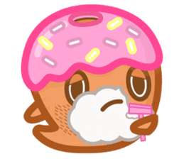 Donut Ghost sticker #12321628