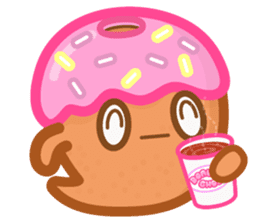 Donut Ghost sticker #12321636