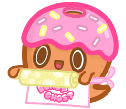 Donut Ghost sticker #12321637