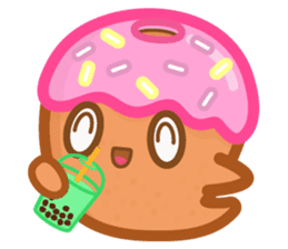 Donut Ghost sticker #12321639
