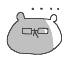 Cute glasses bear stickers! sticker #12321921