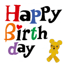 Birthday in English sticker #12321974