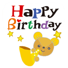 Birthday in English sticker #12321975