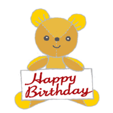 Birthday in English sticker #12321981