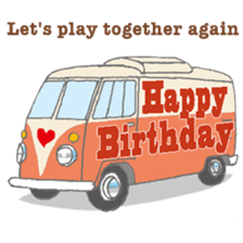 Birthday in English sticker #12321988