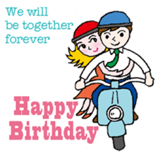 Birthday in English sticker #12321989