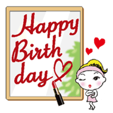 Birthday in English sticker #12321996