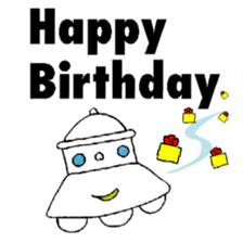 Birthday in English sticker #12322006