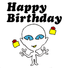 Birthday in English sticker #12322007