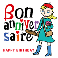 Birthday in English sticker #12322012