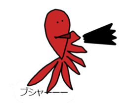 animal and girl w/ balloon sticker #12323765