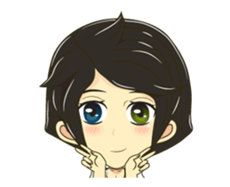 Little lady cute sticker #12324531