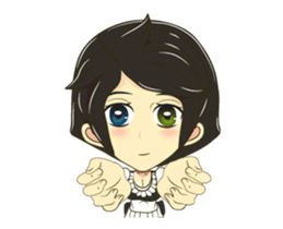 Little lady cute sticker #12324533