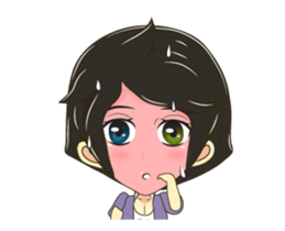 Little lady cute sticker #12324534