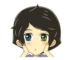 Little lady cute sticker #12324535