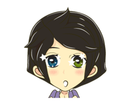 Little lady cute sticker #12324536