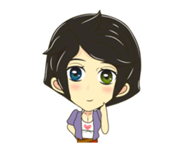 Little lady cute sticker #12324537