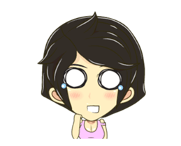 Little lady cute sticker #12324538