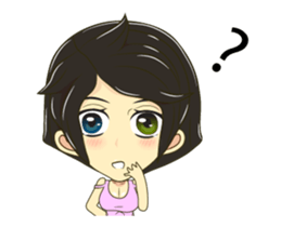 Little lady cute sticker #12324540