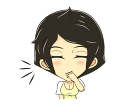 Little lady cute sticker #12324542