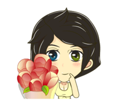 Little lady cute sticker #12324543