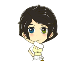 Little lady cute sticker #12324545