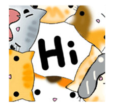 Cute kitten colon moves sticker #12324845