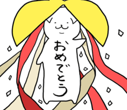 White Cat - Shiro Neco San sticker #12324865
